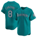 Johmsee S.Mariners #8 Dominic Canzone Player Teal Home Limited Stitched Jerseys