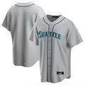 Johmsee S.Mariners Blank Player Gray Home Game Stitched Jerseys