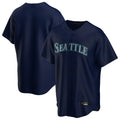 Johmsee S.Mariners Blank Player Navy Home Game Stitched Jerseys