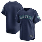 Johmsee S.Mariners Blank Player Navy Home Limited Stitched Jerseys