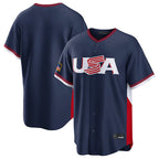 Johmsee S.Mariners Blank Player Navy USA 2026 World Classic Road Stitched Jerseys