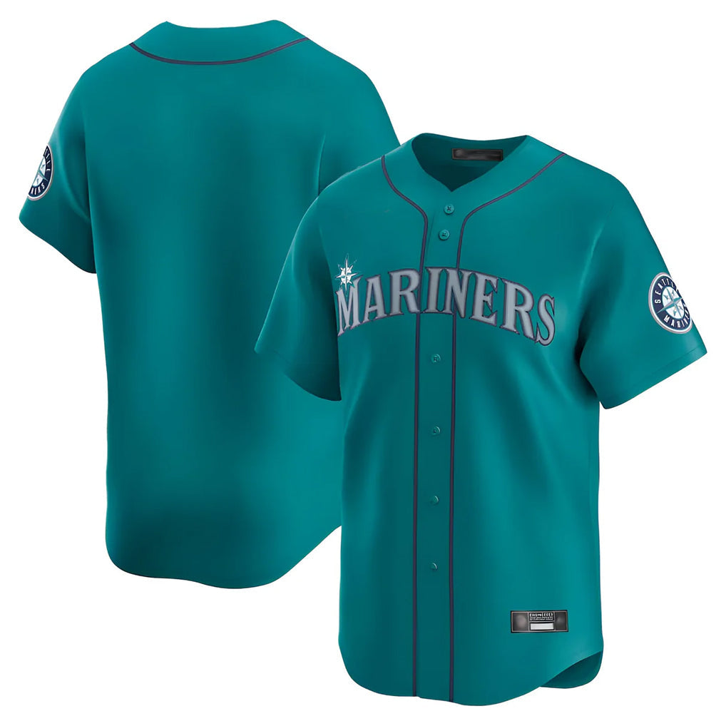 Johmsee S.Mariners Blank Player Teal Home Limited Stitched Jerseys