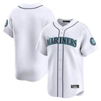 Johmsee S.Mariners Blank Player White Home Limited Stitched Jerseys