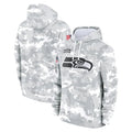 Johmsee S.Seahawks Arctic Camo Limited Salute to Service Pullover Hoodies Game Blank Player Stitched Jerseys