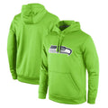 Johmsee S.Seahawks Green LOGO Pullover Hoodies Game Blank Player Stitched Jerseys