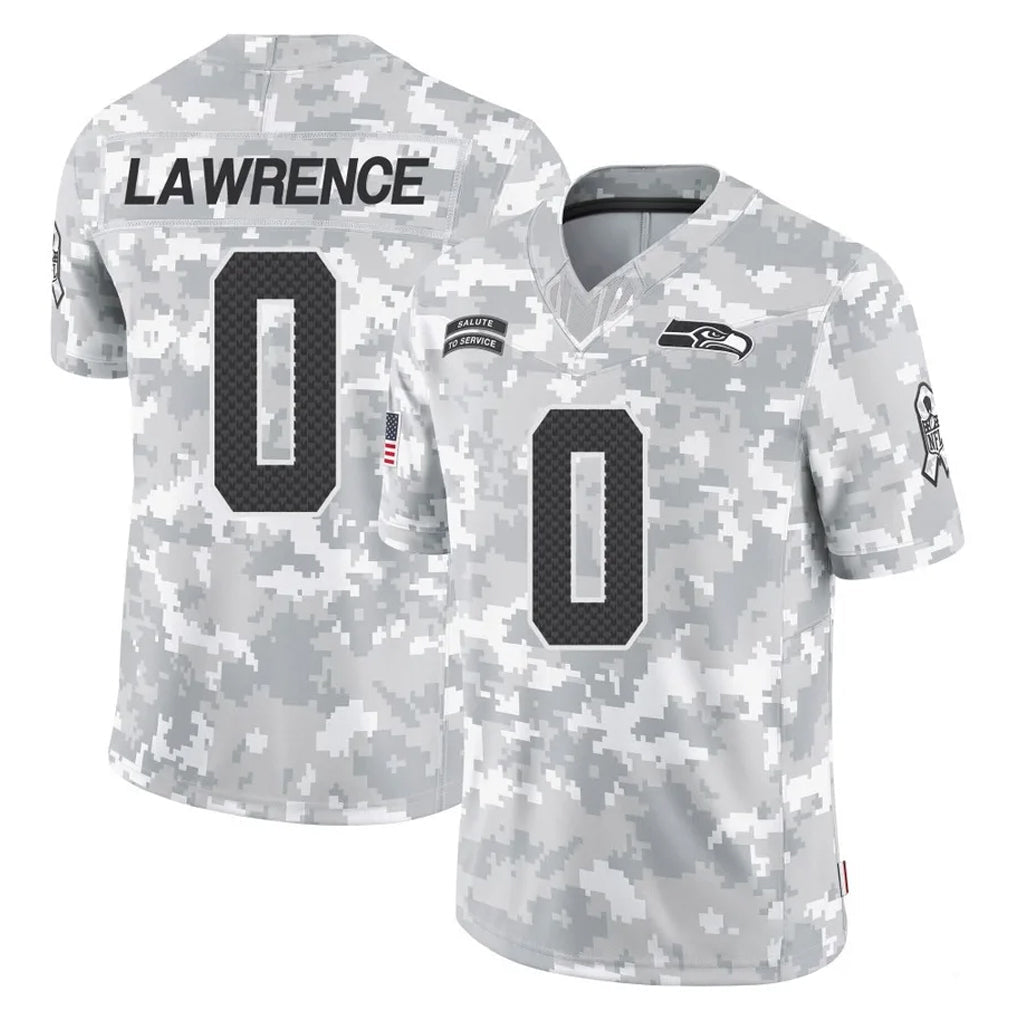 Johmsee S.Seahawks #0 DeMarcus Lawrence Player Arctic Camo Limited Salute To Service Home Game Stitched Jerseys