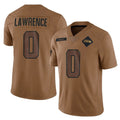 Johmsee S.Seahawks #0 DeMarcus Lawrence Player Brown Limited Salute To Service Home Game Stitched Jerseys