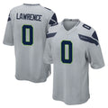 Johmsee S.Seahawks #0 DeMarcus Lawrence Player Gray Home Game Stitched Jerseys