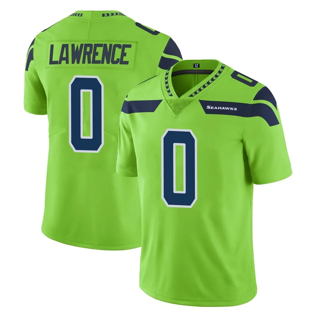 Johmsee S.Seahawks #0 DeMarcus Lawrence Player Green Limited Color Rush Home Game Stitched Jerseys