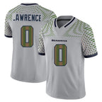 Johmsee S.Seahawks #0 DeMarcus Lawrence Player Grey Limited 2025 Rivalries Collection Home Game Stitched Jerseys