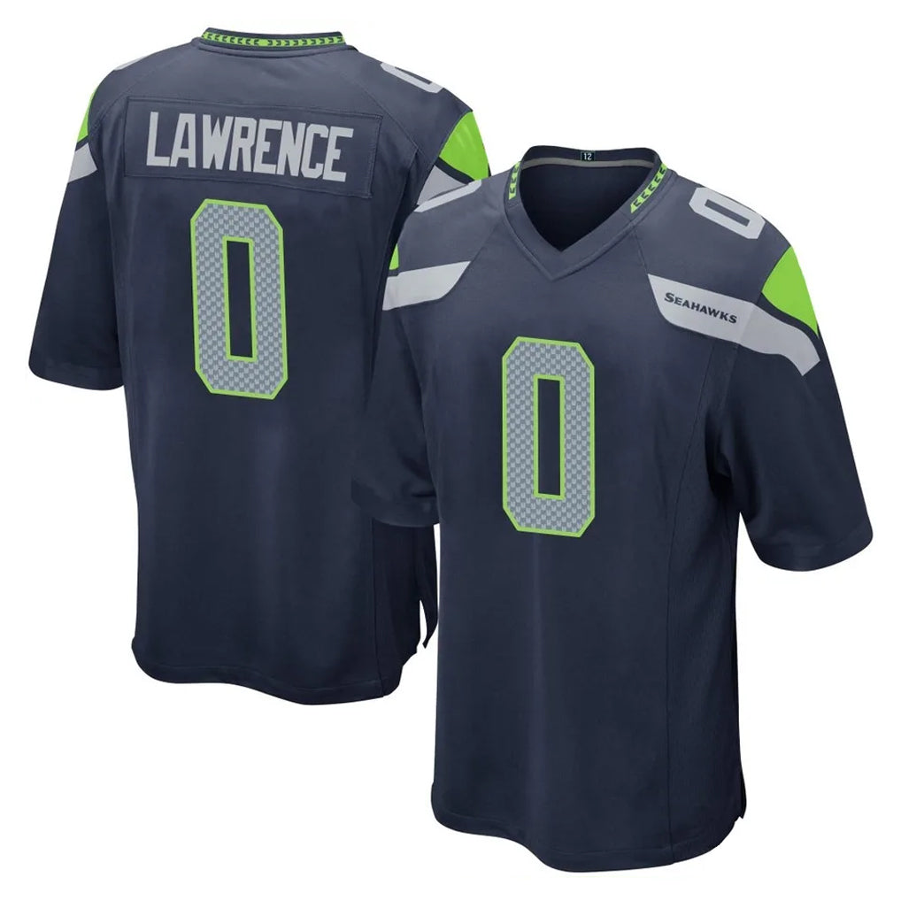 Johmsee S.Seahawks #0 DeMarcus Lawrence Player Navy Home Game Stitched Jerseys