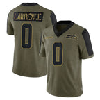 Johmsee S.Seahawks #0 DeMarcus Lawrence Player Olive Salute To Service Limited Game Stitched Jerseys