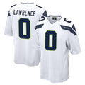 Johmsee S.Seahawks #0 DeMarcus Lawrence Player White Home Game Stitched Jerseys