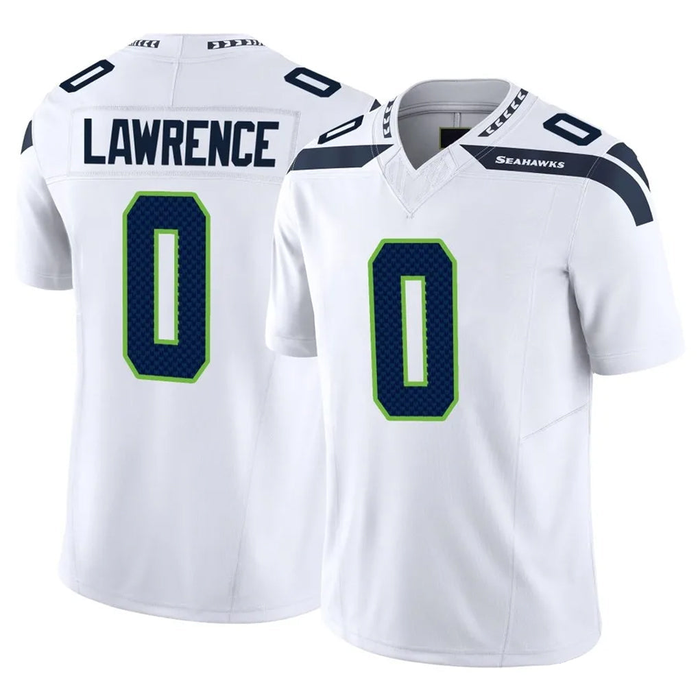 Johmsee S.Seahawks #0 DeMarcus Lawrence Player White Limited Vapor F.U.S.E. Home Game Stitched Jerseys