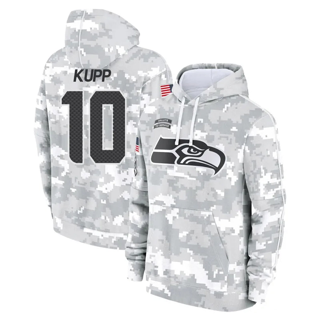 Johmsee S.Seahawks #10 Cooper Kupp Player Arctic Camo Limited Salute to Service Pullover Hoodies Game Stitched Jerseys