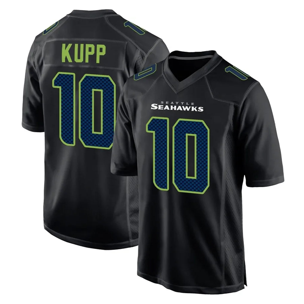 Johmsee S.Seahawks #10 Cooper Kupp Player Black Limited Fashion Home Game Stitched Jerseys