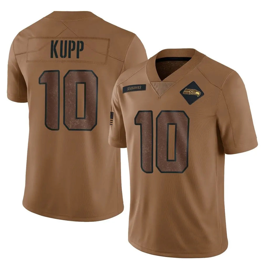 Johmsee S.Seahawks #10 Cooper Kupp Player Brown Salute To Service Limited Stitched Jerseys