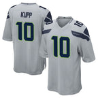 Johmsee S.Seahawks #10 Cooper Kupp Player Gray Home Game Stitched Jerseys