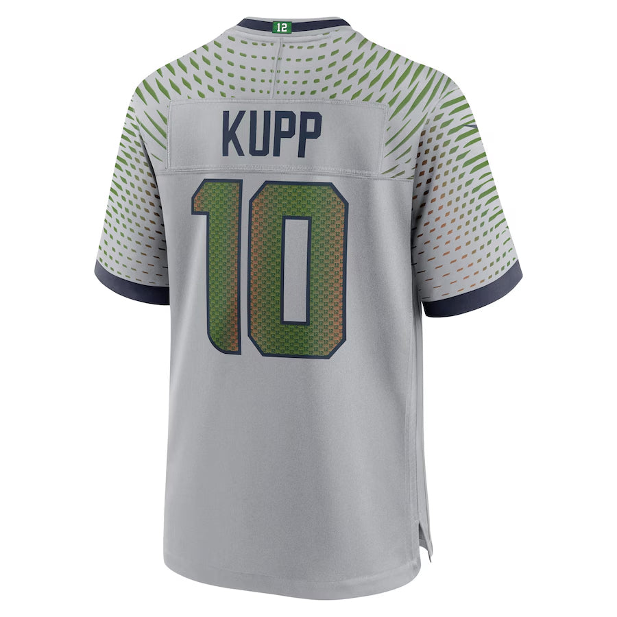 Johmsee S.Seahawks #10 Cooper Kupp Player Gray Rivalries Collection Game Stitched Jerseys