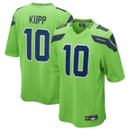 Johmsee S.Seahawks #10 Cooper Kupp Player Green Game Replica Stitched Jerseys