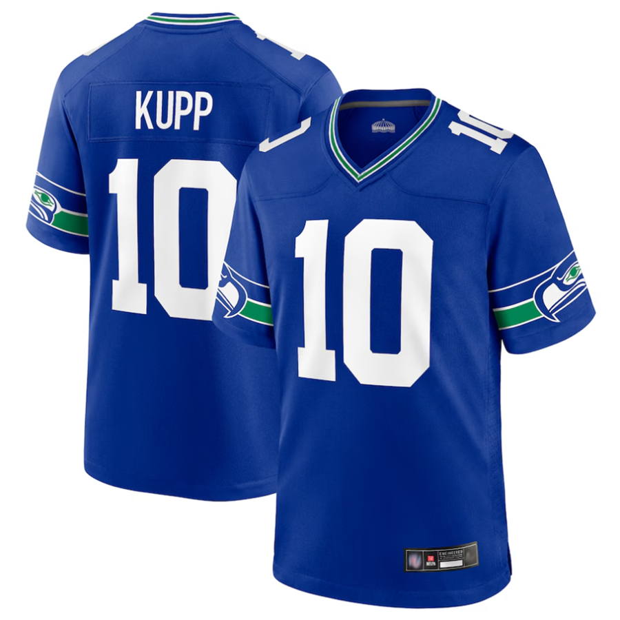 Johmsee S.Seahawks #10 Cooper Kupp Player Royal Game Stitched Jerseys