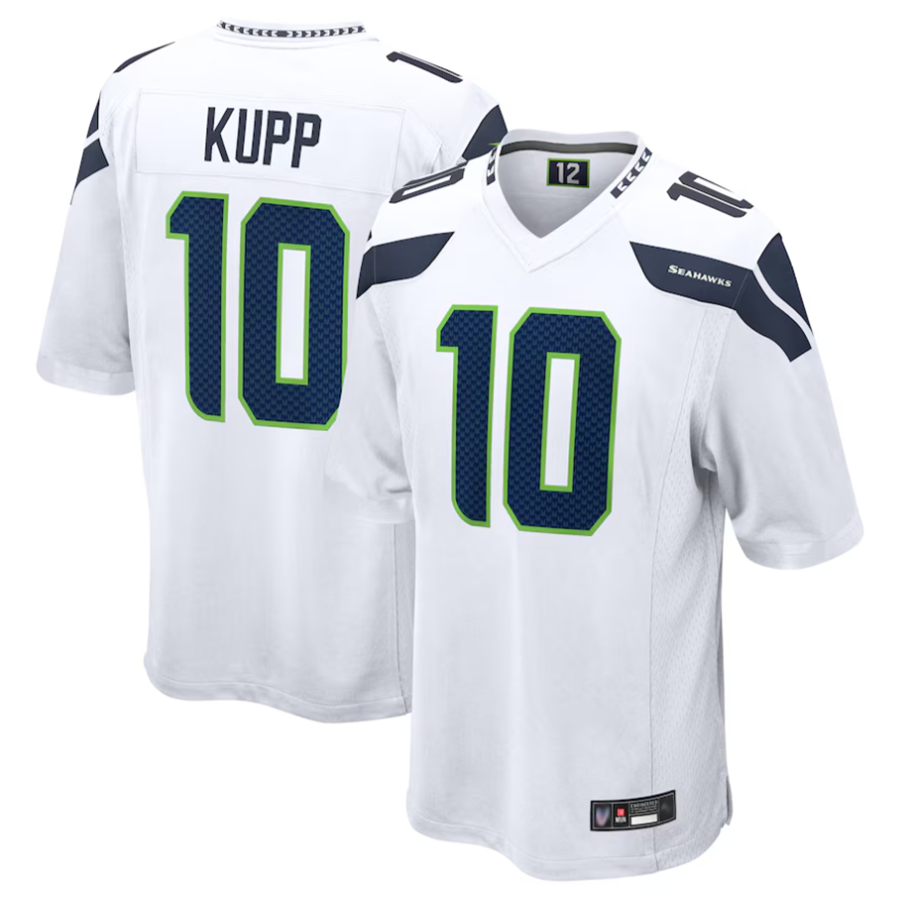 Johmsee S.Seahawks #10 Cooper Kupp Player White Replica Game Stitched Jerseys