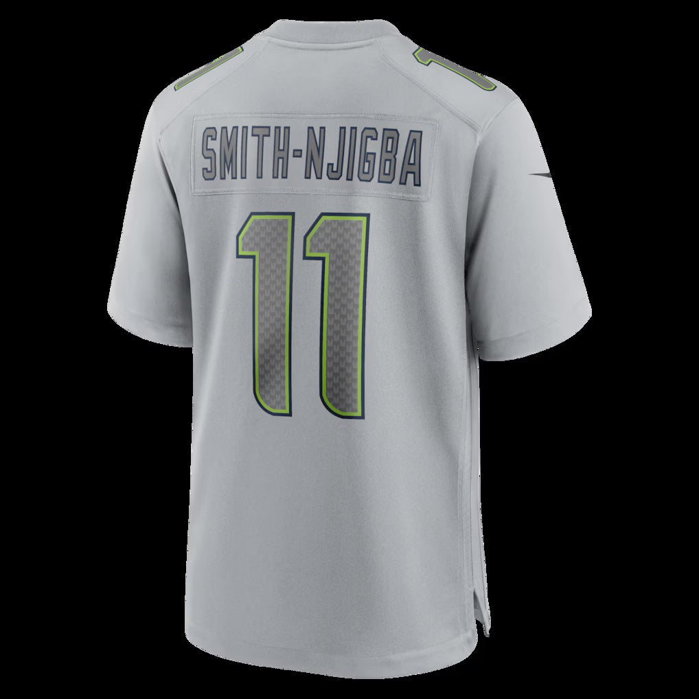 S.Seahawks #11 Jaxon Smith-Njigba Gray Atmosphere Fashion Game Stitched American Football Jerseys