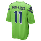 Johmsee S.Seahawks #11 Jaxon Smith-Njigba Neon Green Game Stitched Jerseys