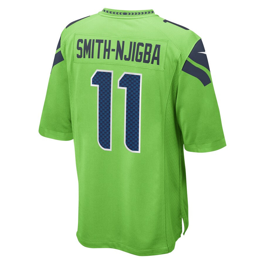 Johmsee S.Seahawks #11 Jaxon Smith-Njigba Neon Green Game Stitched Jerseys