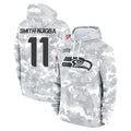 Johmsee S.Seahawks #11 Jaxon Smith-Njigba Player Arctic Camo Limited Salute to Service Pullover Hoodies Game Stitched Jerseys