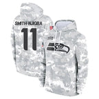 Johmsee S.Seahawks #11 Jaxon Smith-Njigba Player Arctic Camo Limited Salute to Service Pullover Hoodies Game Stitched Jerseys