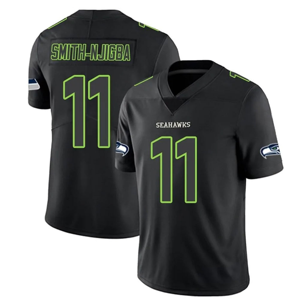 Johmsee S.Seahawks #11 Jaxon Smith-Njigba Player Black Impact Limited Home Game Stitched Jerseys