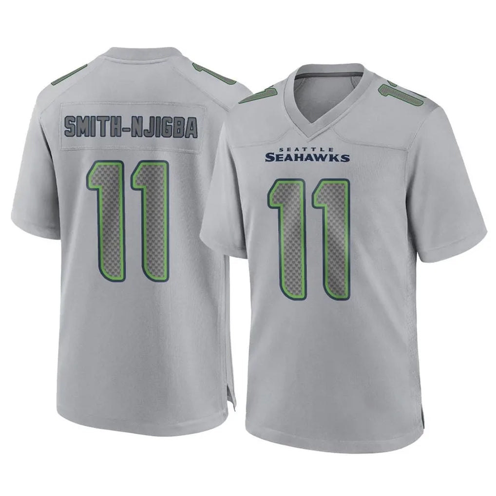Johmsee S.Seahawks #11 Jaxon Smith-Njigba Player Gray Atmosphere Fashion Home Game Stitched Jerseys