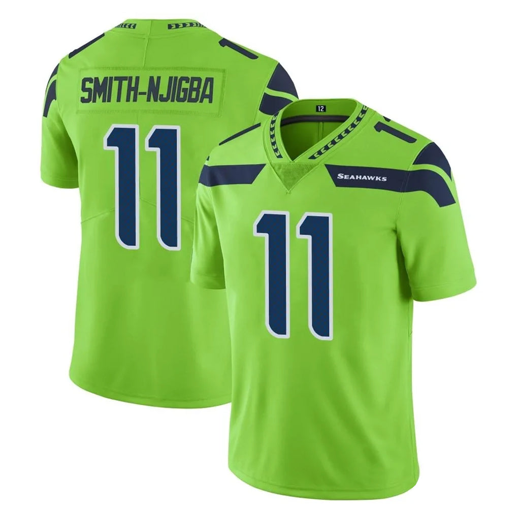 Johmsee S.Seahawks #11 Jaxon Smith-Njigba Player Green Limited Color Rush Home Game Stitched Jerseys