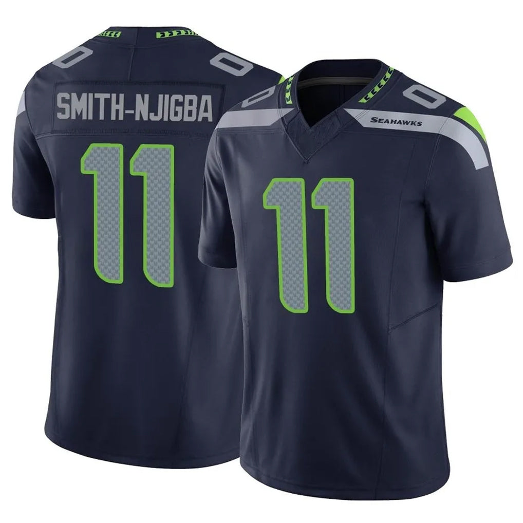 Johmsee S.Seahawks #11 Jaxon Smith-Njigba Player Navy Limited Vapor F.U.S.E. Home Game Stitched Jerseys