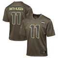 Johmsee S.Seahawks #11 Jaxon Smith-Njigba Player Olive Salute to Service Game Stitched Jerseys