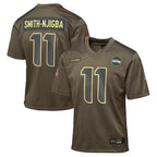 Johmsee S.Seahawks #11 Jaxon Smith-Njigba Player Olive Salute to Service Game Stitched Jerseys