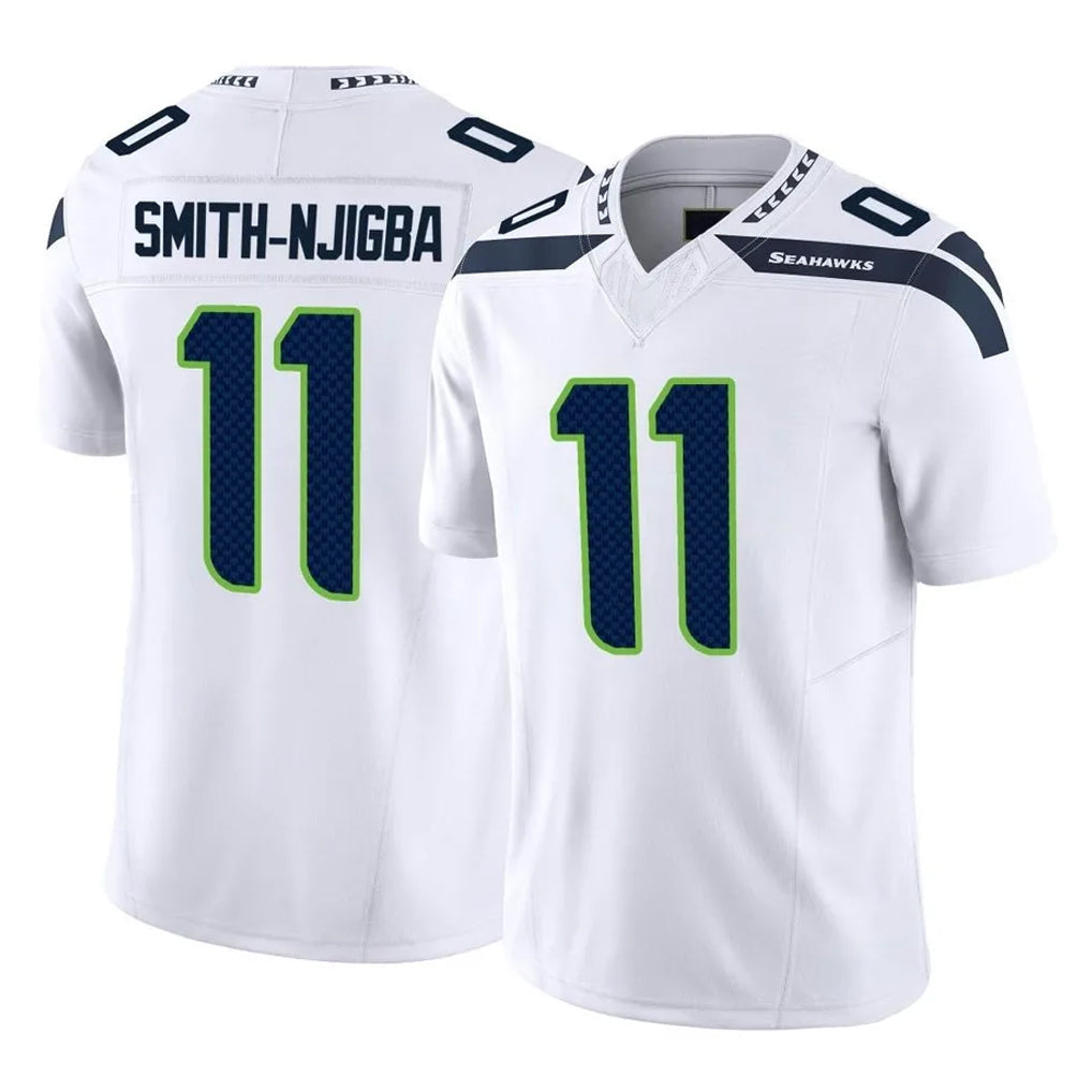 Johmsee S.Seahawks #11 Jaxon Smith-Njigba Player White Limited Vapor F.U.S.E. Home Game Stitched Jerseys