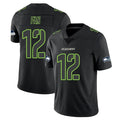 Johmsee S.Seahawks #12 12th Fan Player Black Impact Limited Home Game Stitched Jerseys