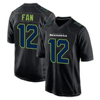 Johmsee S.Seahawks #12 12th Fan Player Black Limited Fashion Home Game Stitched Jerseys