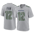 Johmsee S.Seahawks #12 12th Fan Player Gray Atmosphere Fashion Home Game Stitched Jerseys