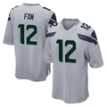Johmsee S.Seahawks #12 12th Fan Player Gray Home Game Stitched Jerseys