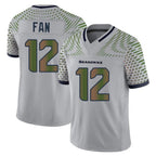 Johmsee S.Seahawks #12 12th Fan Player Grey Limited 2025 Rivalries Collection Home Game Stitched Jerseys