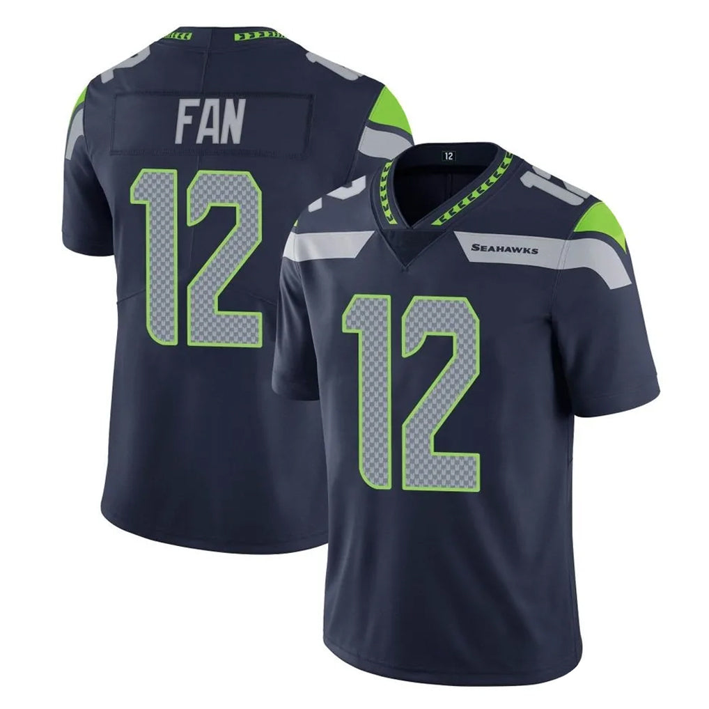 Johmsee S.Seahawks #12 12th Fan Player Navy Limited Vapor Untouchable Home Game Stitched Jerseys