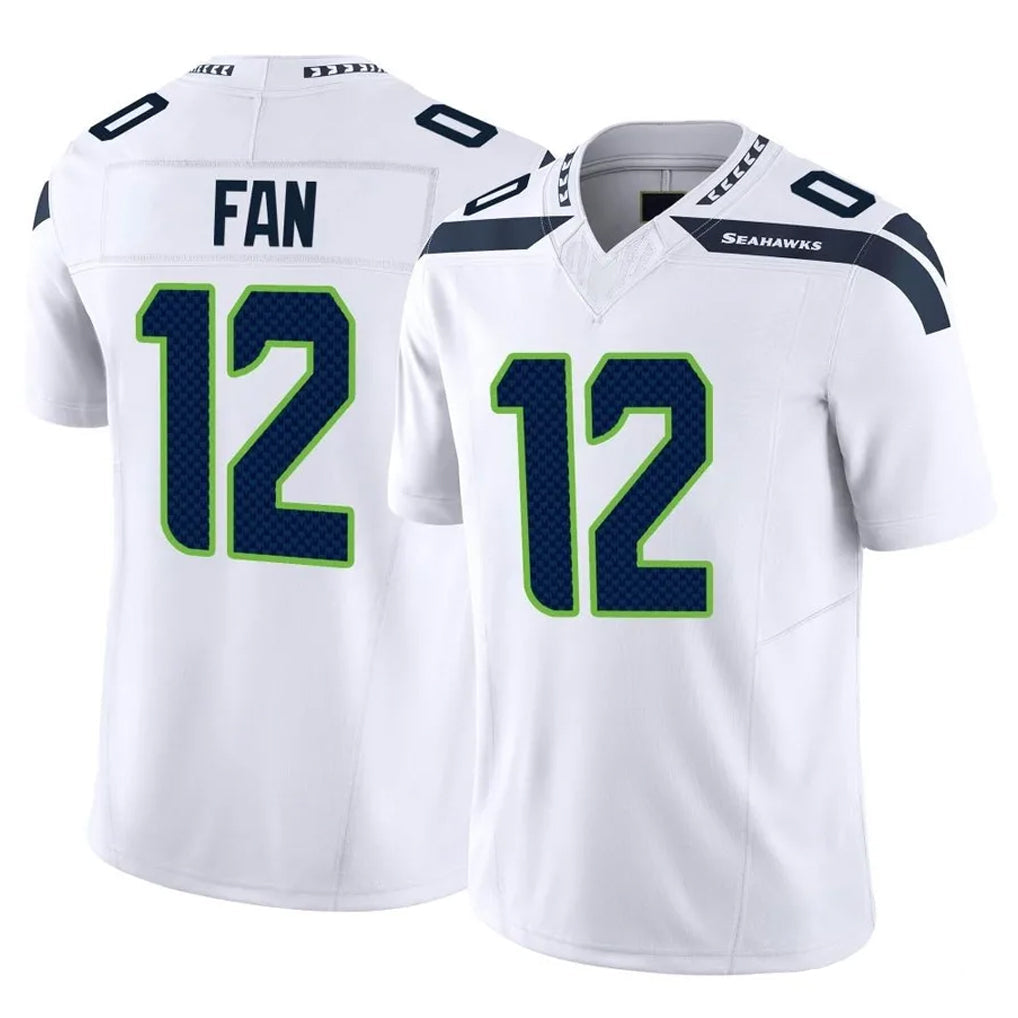 Johmsee S.Seahawks #12 12th Fan Player White Limited Vapor F.U.S.E. Home Game Stitched Jerseys