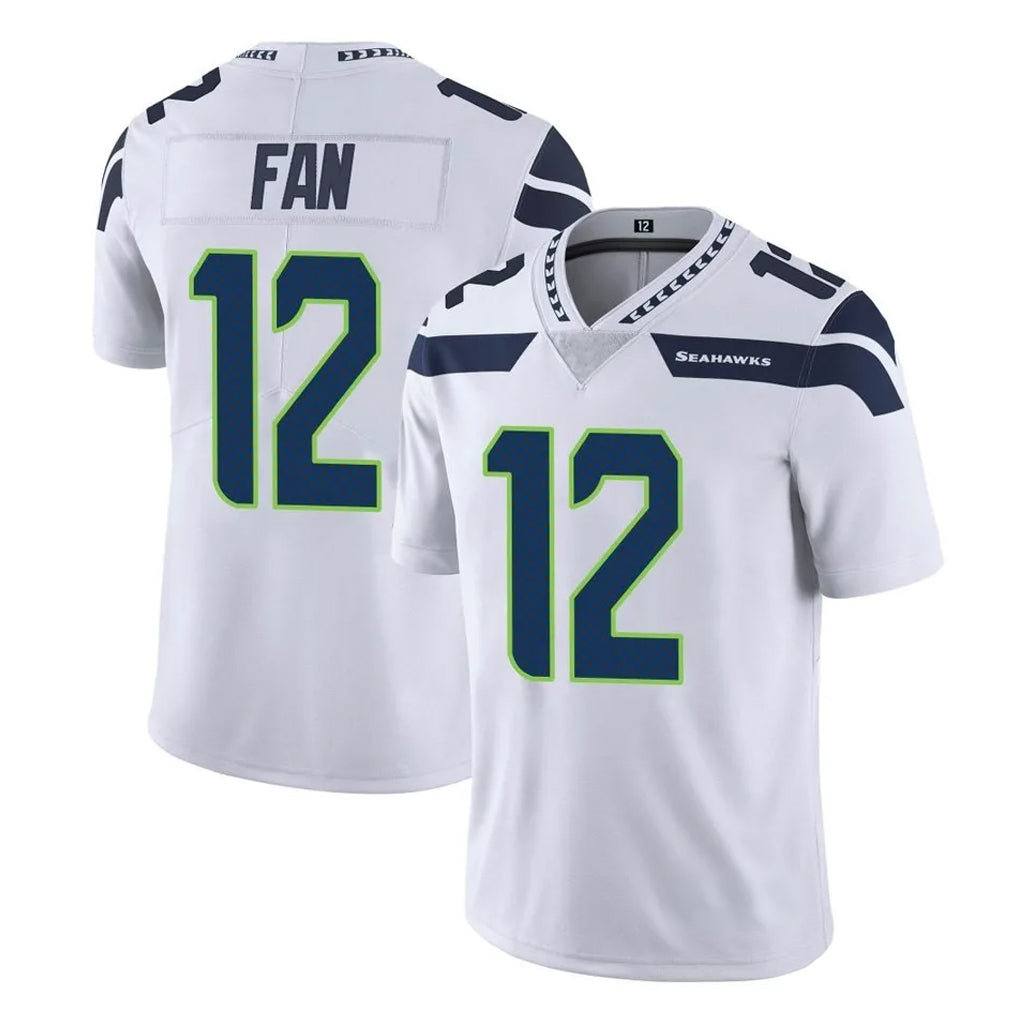 Johmsee S.Seahawks #12 12th Fan Player White Limited Vapor Untouchable Home Game Stitched Jerseys