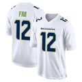 Johmsee S.Seahawks #12 12th Fan Player White Tundra Fashion Home Game Stitched Jerseys