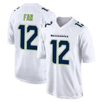 Johmsee S.Seahawks #12 12th Fan Player White Tundra Fashion Home Game Stitched Jerseys