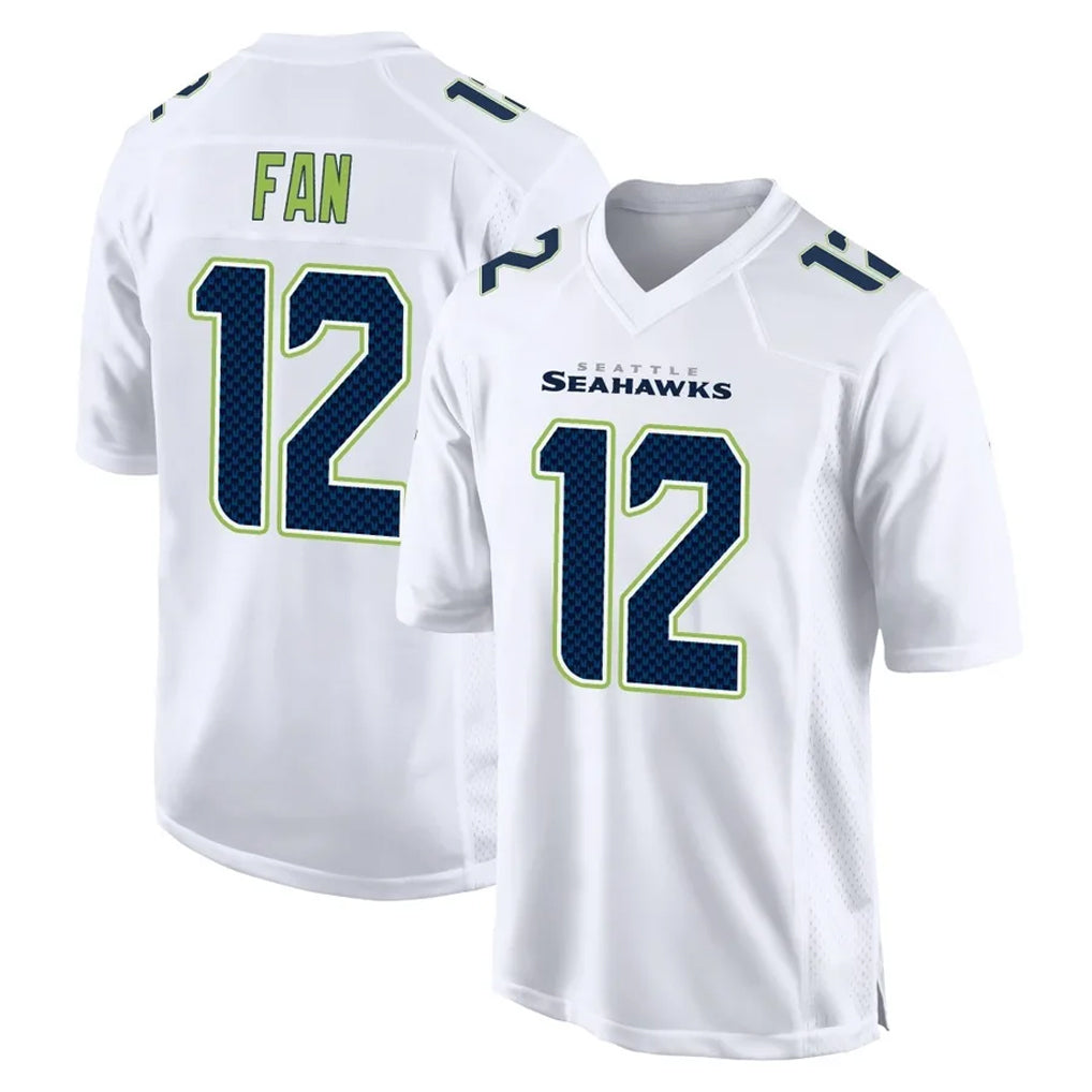 Johmsee S.Seahawks #12 12th Fan Player White Tundra Fashion Home Game Stitched Jerseys