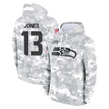 Johmsee S.Seahawks #13 Ernest Jones IV Player Arctic Camo Limited Salute to Service Pullover Hoodies Game Stitched Jerseys